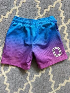 Boys Overtime Gradient Blue to Purple Athletic Shorts